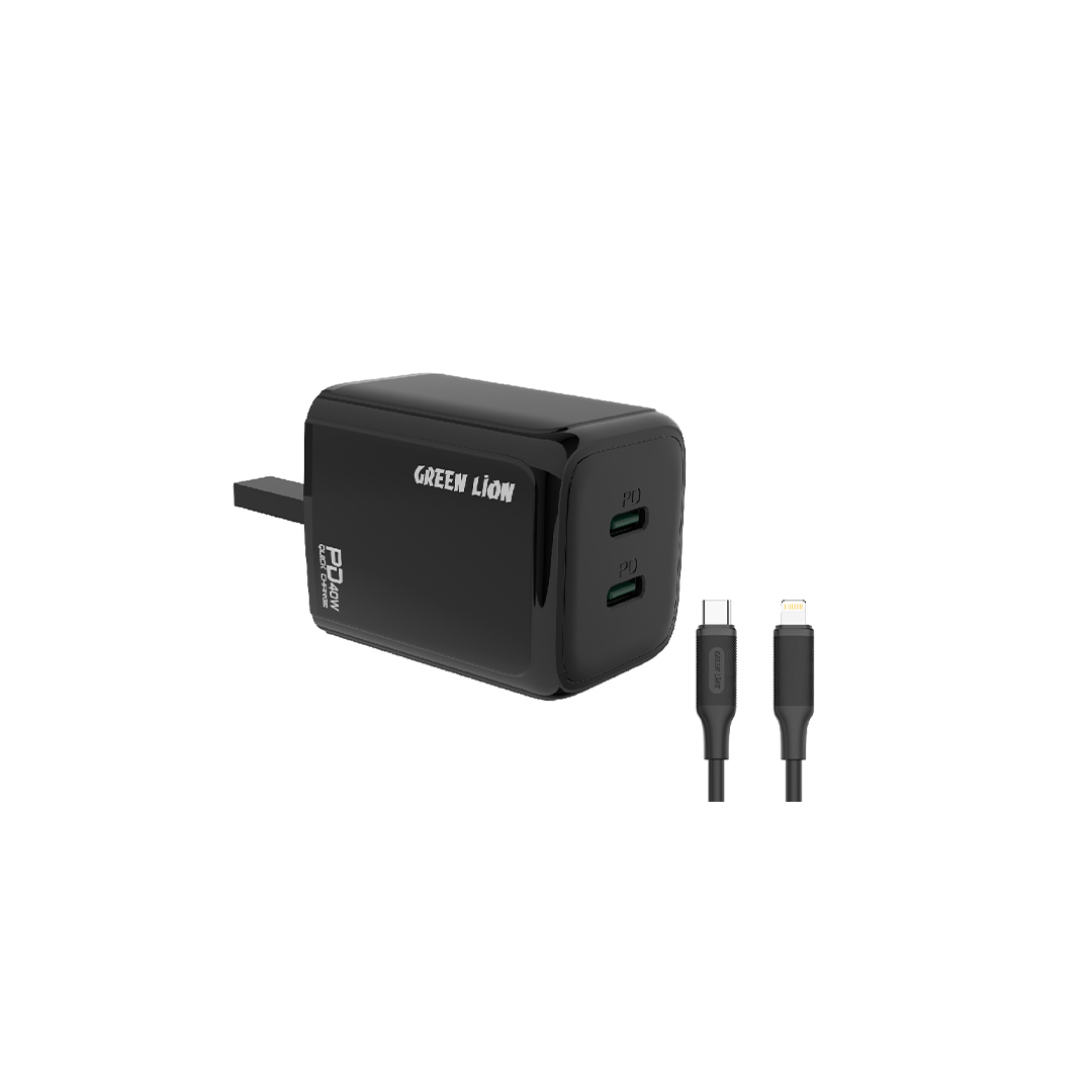 GREEN LION 40W DUAL PD WALL CHARGER